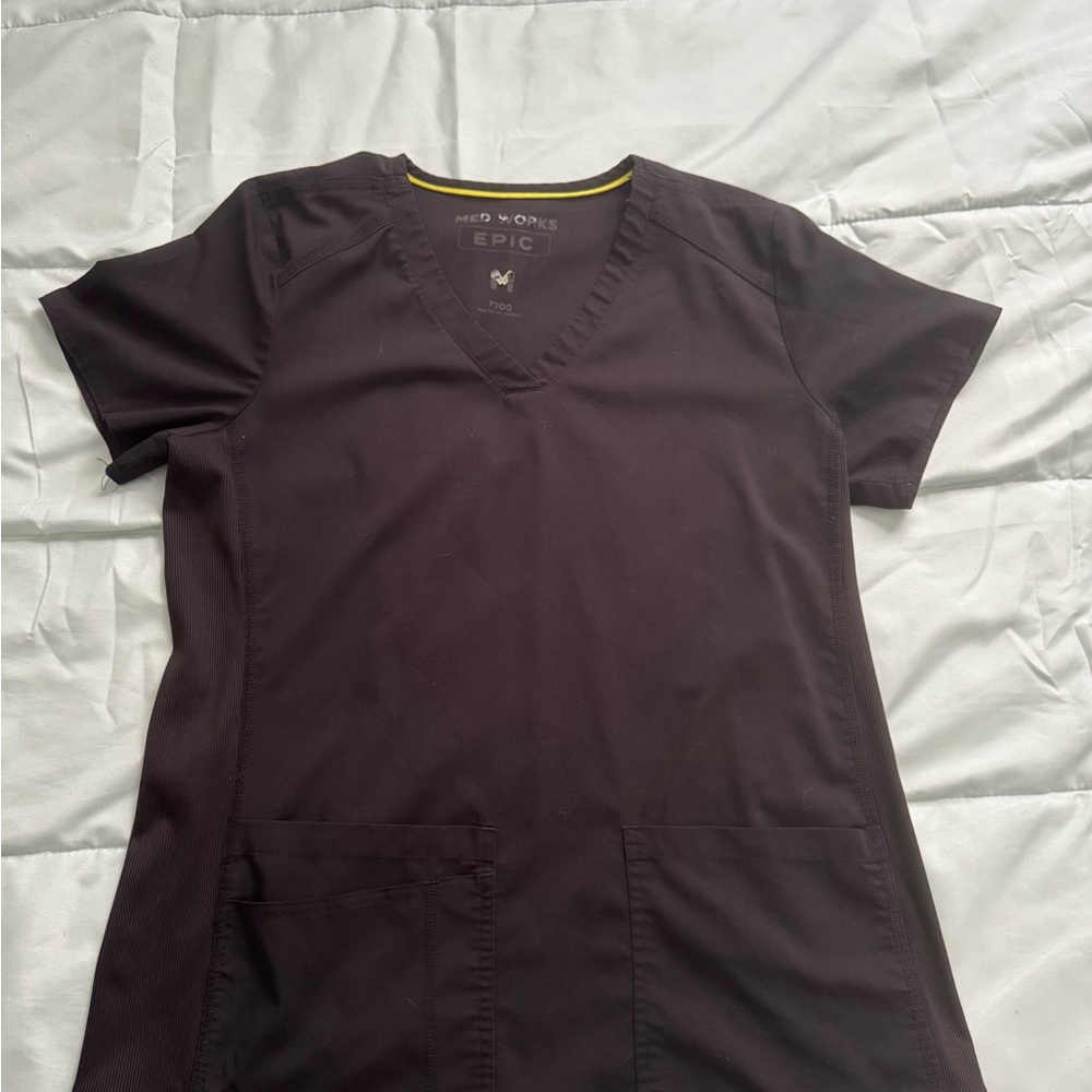 Women's Black scrub Top